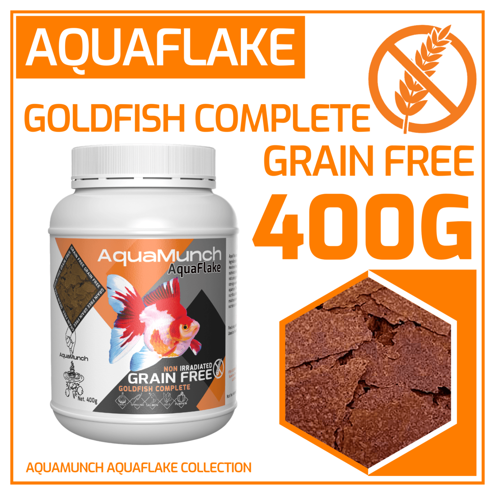 AquaMunch AquaFlake Goldfish Complete Flake Aqua Munch
