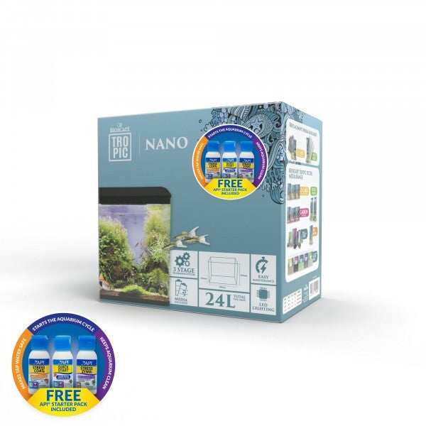 Bioscape Nano Aquarium Unit Black 24ltr 38 x 23 x 39cm