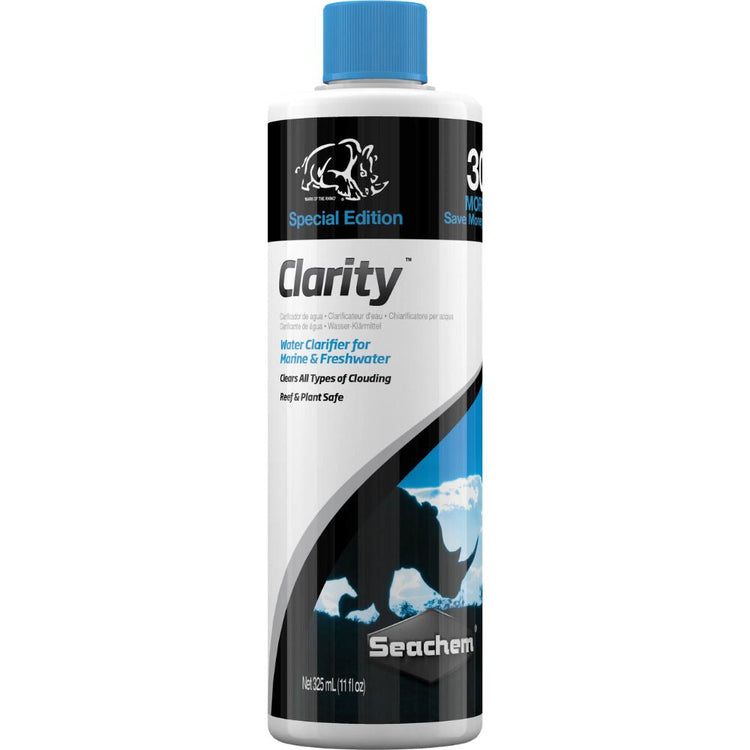 Seachem Clarity Bonus Rhino +30% BONUS 325 mL Micro Aquatic Shop