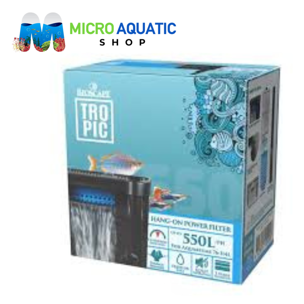 Bioscape Hang On Power Filter Medium 550lph Pet Pacific
