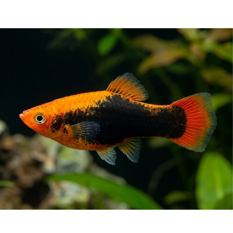 Platies – Orange Tuxedo Platy (Xiphophorus maculatus) 4cm Micro Aquatic Shop