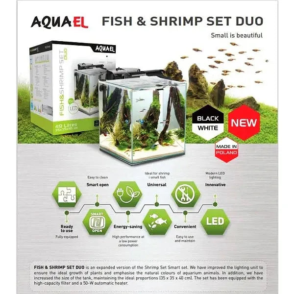 Aquael Shrimp Set 35 White Duo