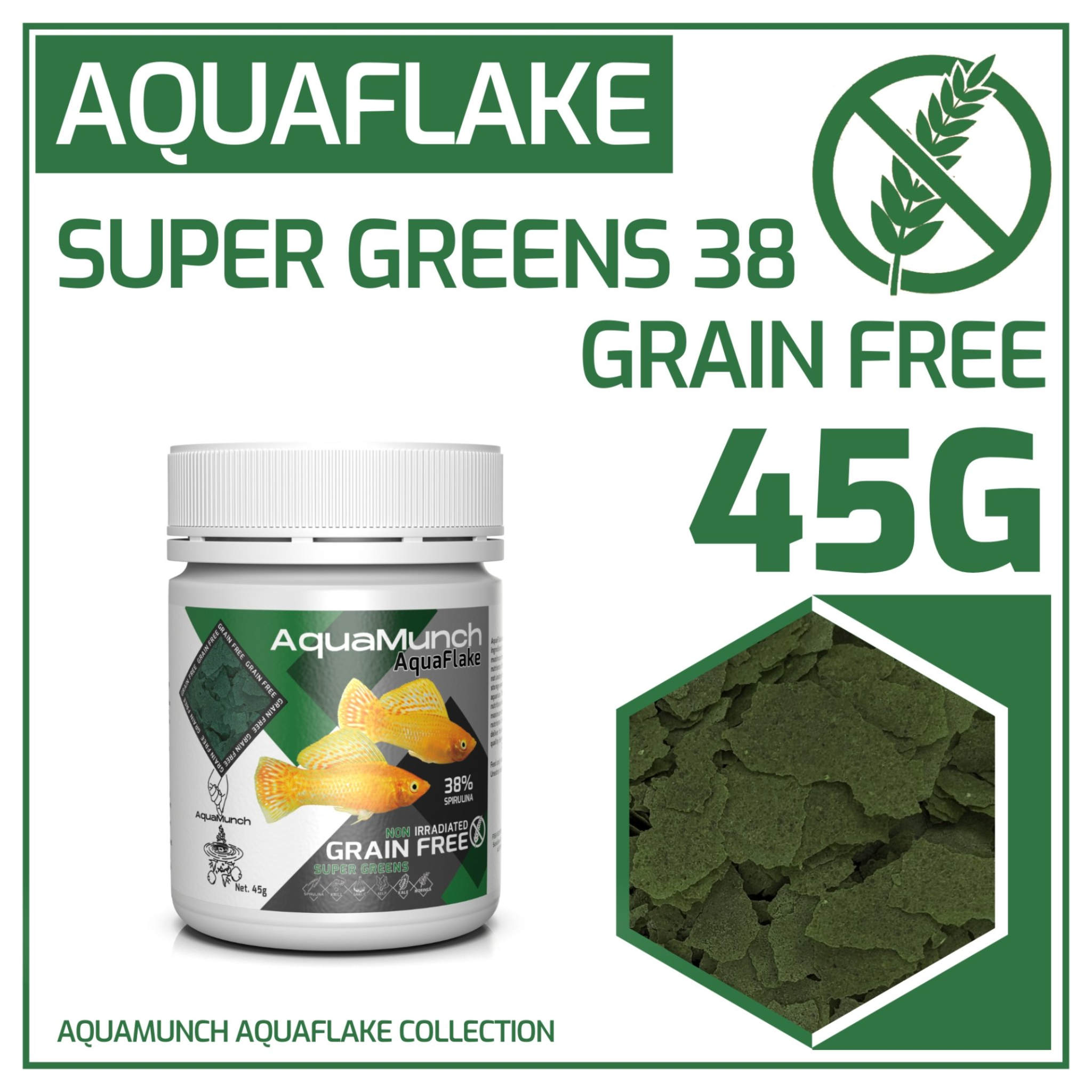 AquaMunch AquaFlake Super Greens Flake Aqua Munch