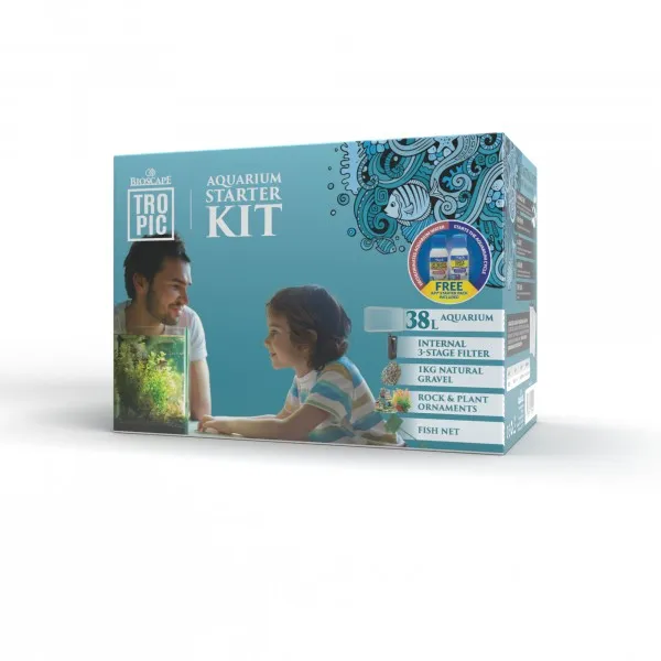 Bioscape Deluxe Aquarium Starter Kit 38ltr 50 x 30 x 26cm