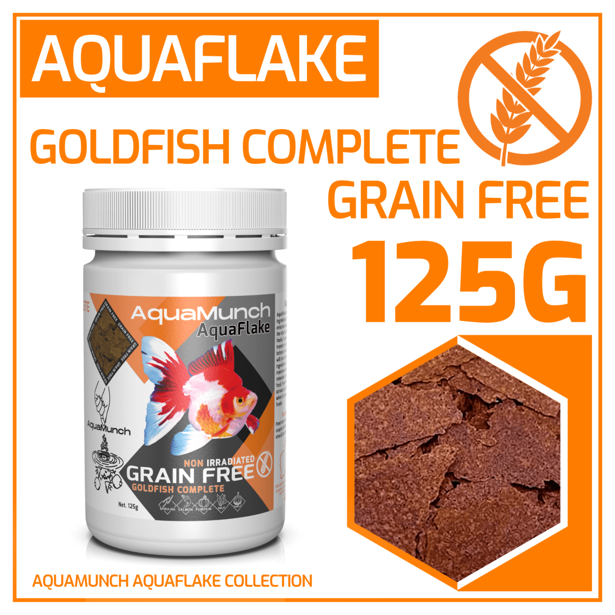 AquaMunch AquaFlake Goldfish Complete Flake Aqua Munch