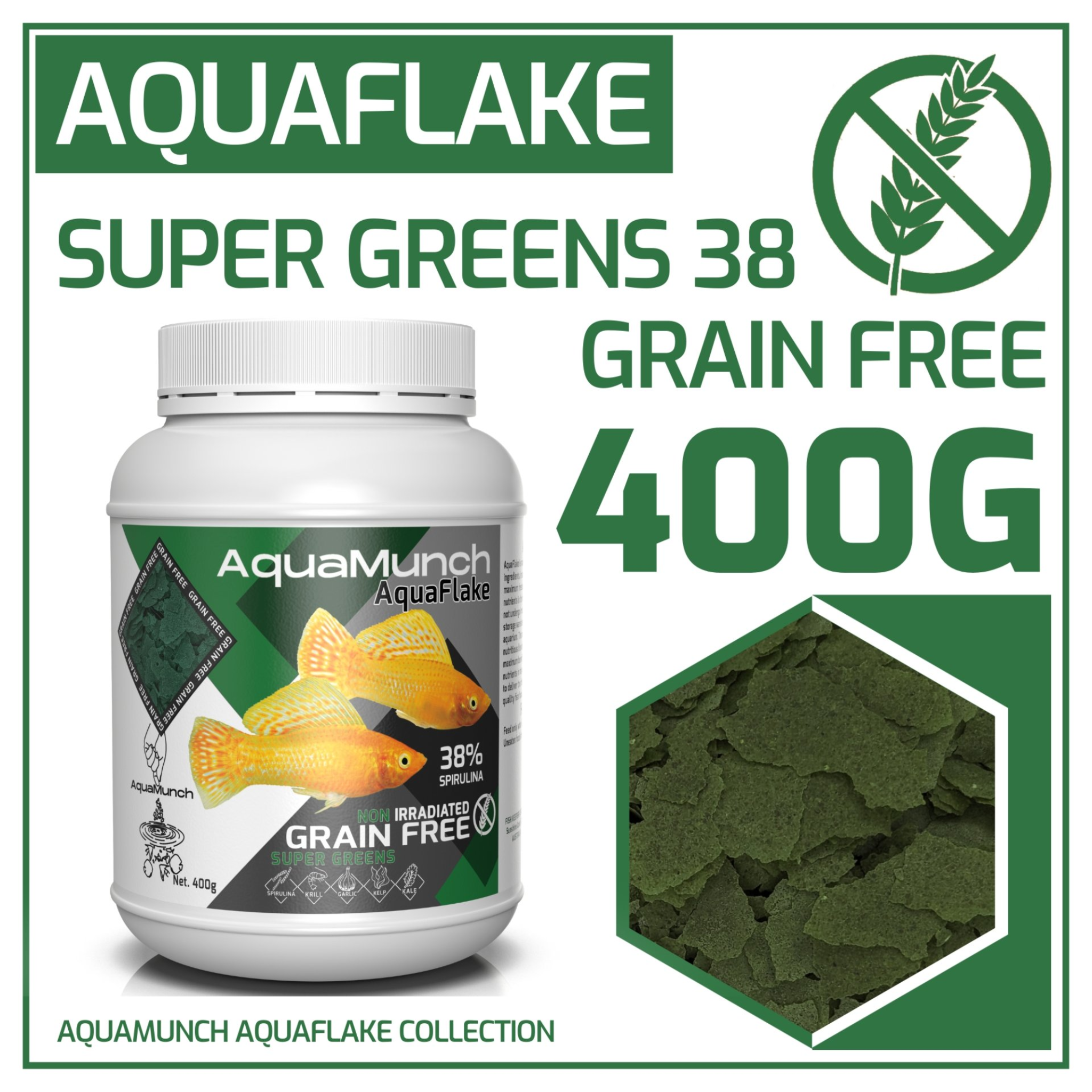 AquaMunch AquaFlake Super Greens Flake Aqua Munch