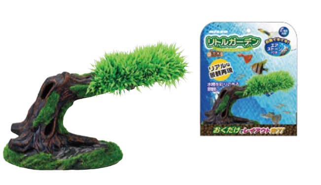 Nisso Little Garden Ornaments range, Little Garden Driftwood 4 (NAP-513 Moss W. Branch)