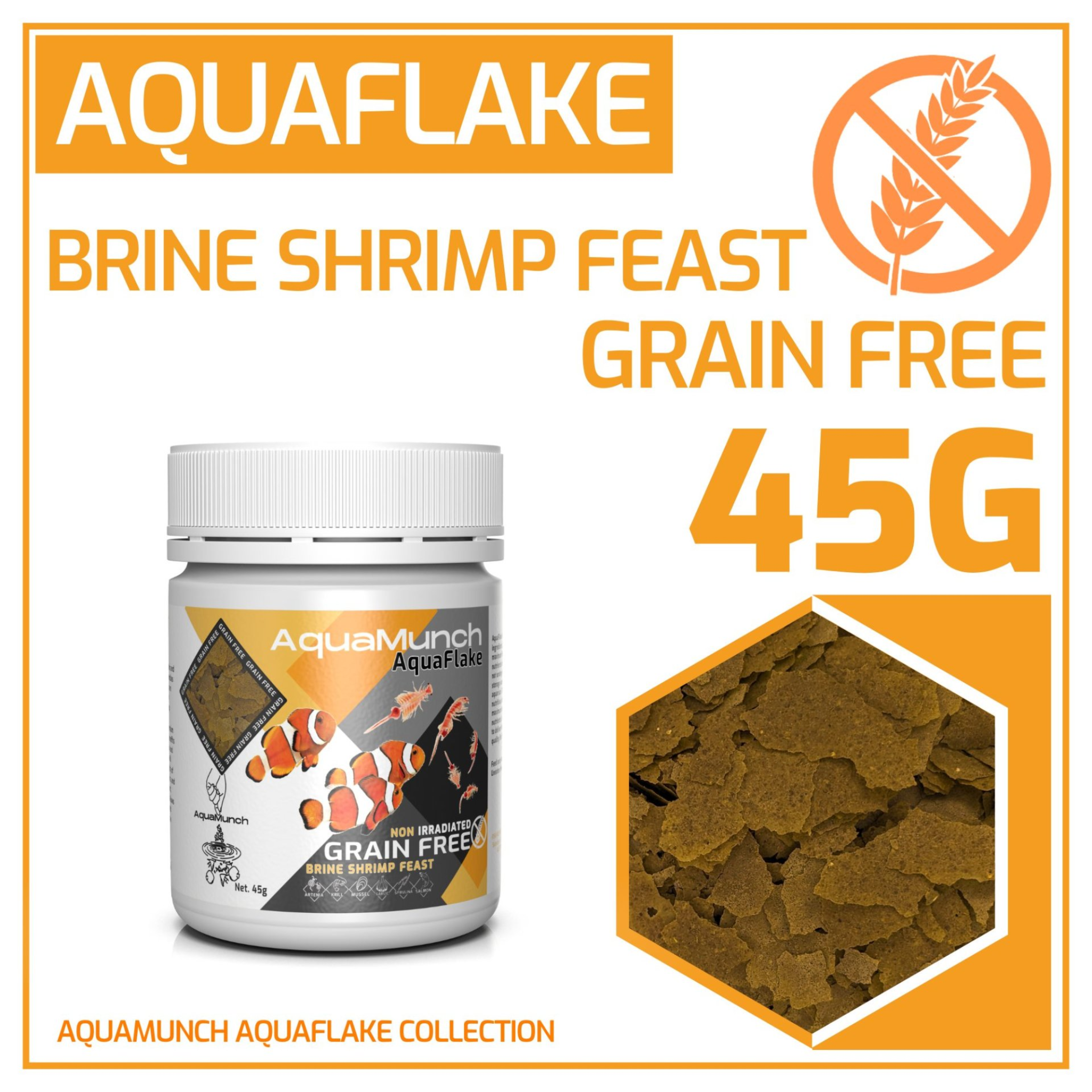 AquaMunch AquaFlake Brine Shrimp Feast Flake Aqua Munch