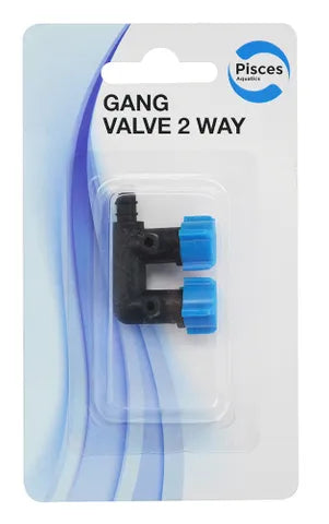 PA GANG VALVE 2 WAY 1pk Pisces