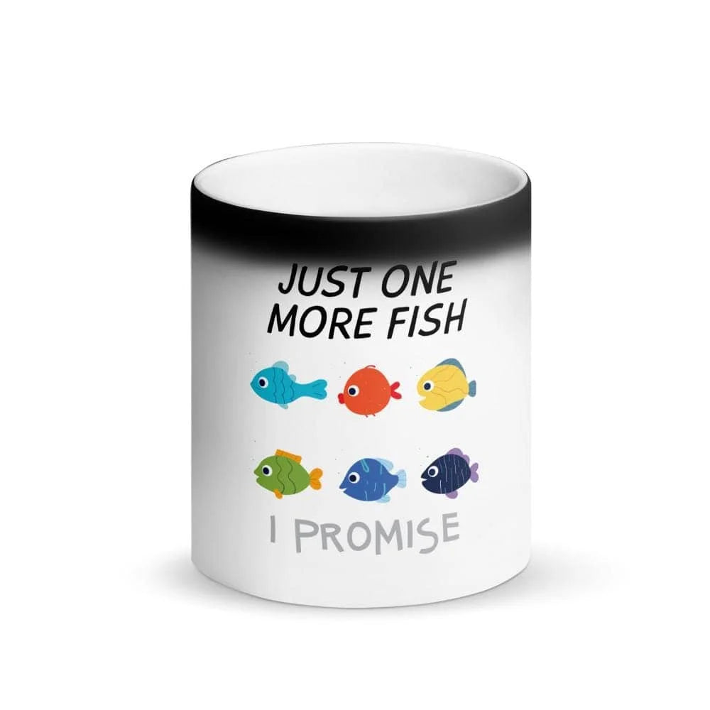 Matte Black Fish Magic Mug