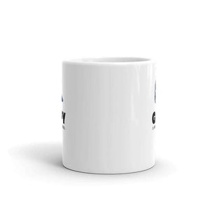 White glossy Guppy mug