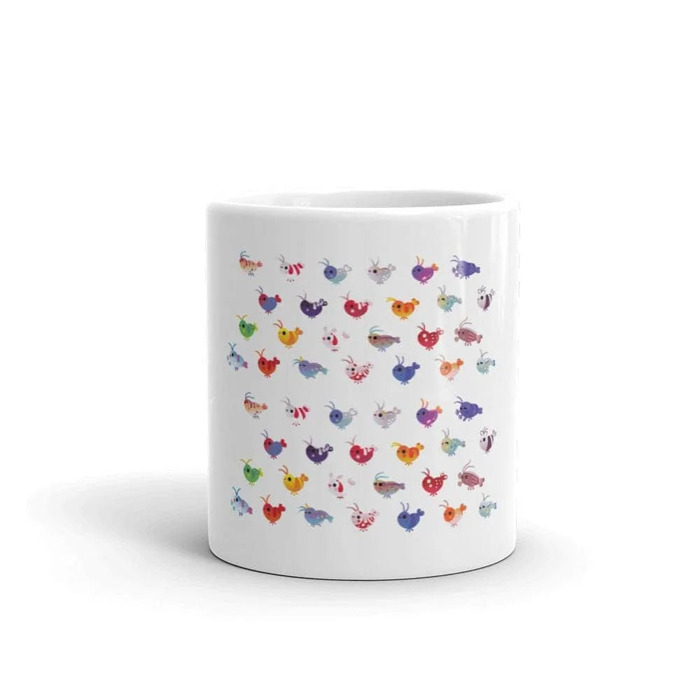 White glossy mug