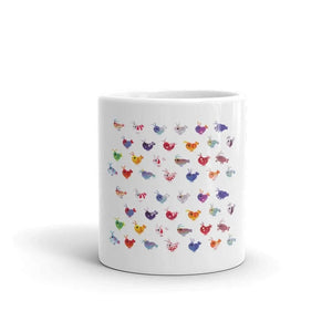 White glossy mug