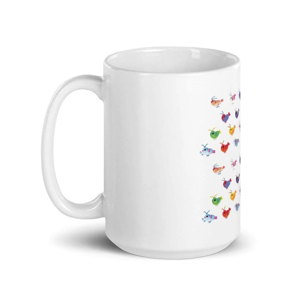 White glossy mug