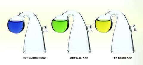 Exoaquaristic Aquarium Accessories CO2 Glass Drop Checker with 10ml Test Liquid Indicator Reagent Tester Glass Drop Ball